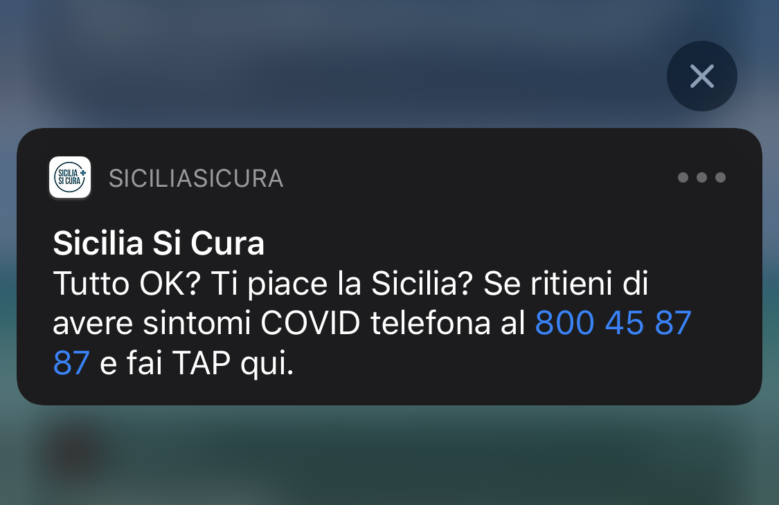 Sicilia Sicura notifica App